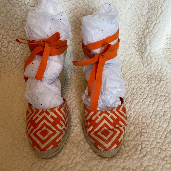 🌞☀️ Get ready for summer!Tory Burch wrap around ankle espadrilles - Picture 4 of 5